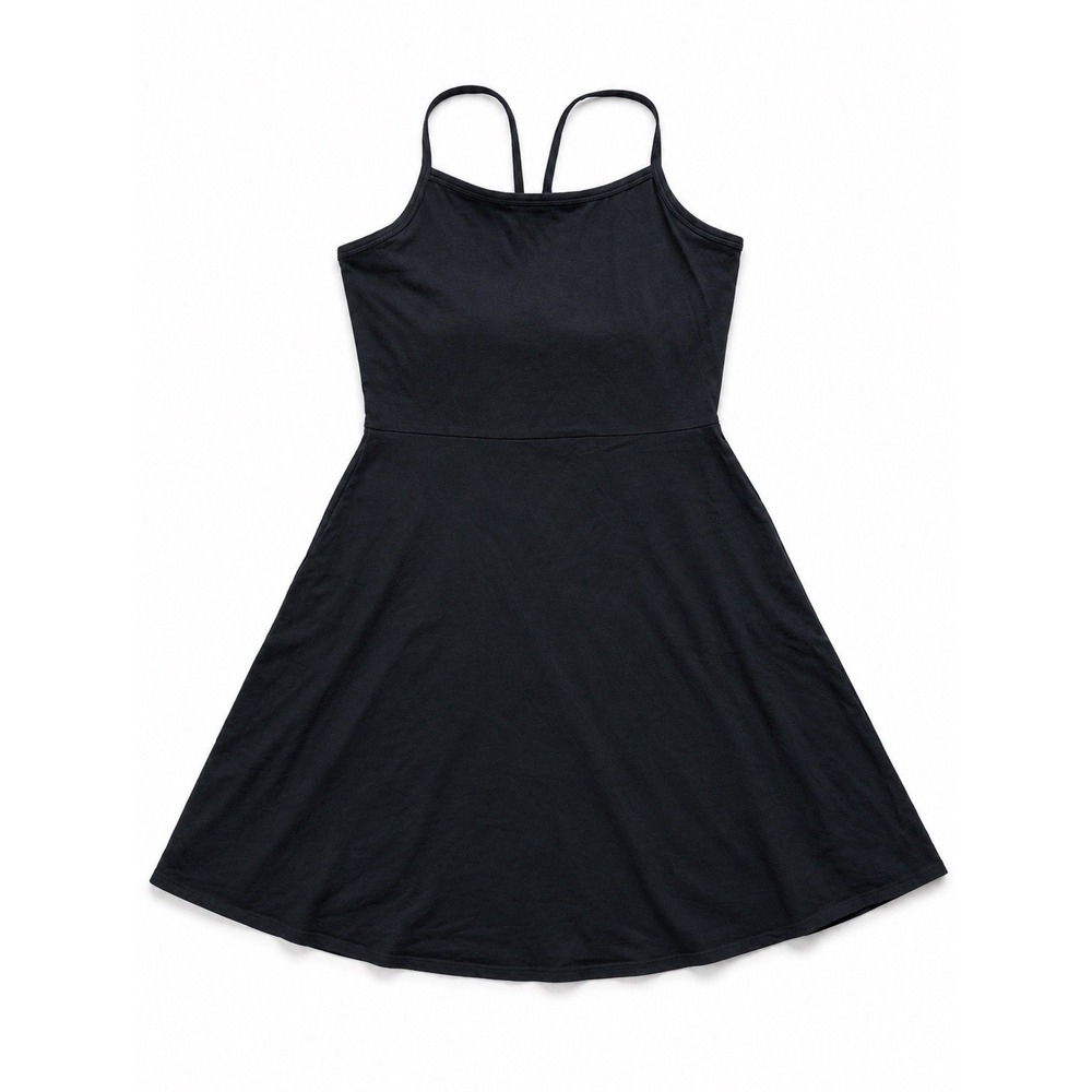 Pact Fit & Flare Shelf Bra Dress Women's Medium Sleeveless Casual pockets